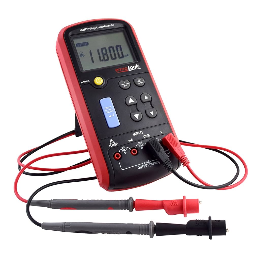 eC380V Volt mA Loop Process Calibrator by ennoLogic - 0-20V